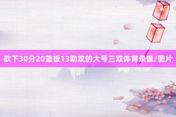 砍下30分20篮板13助攻的大号三双体育录像/图片