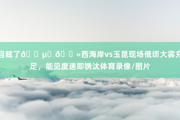 目眩了😵‍💫西海岸vs玉昆现场俄顷大雾充足，能见度速即镌汰体育录像/图片