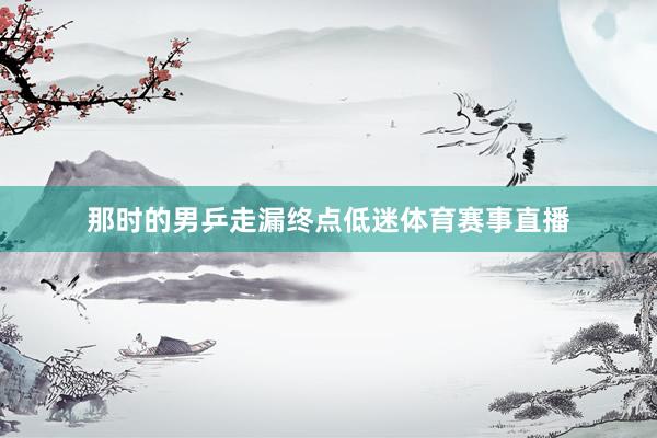 那时的男乒走漏终点低迷体育赛事直播