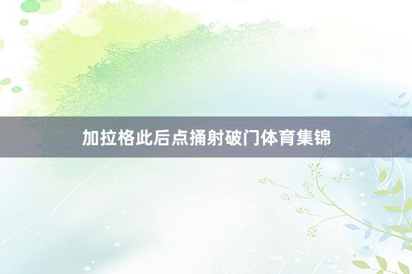 加拉格此后点捅射破门体育集锦