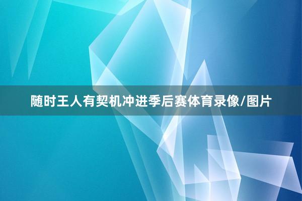 随时王人有契机冲进季后赛体育录像/图片