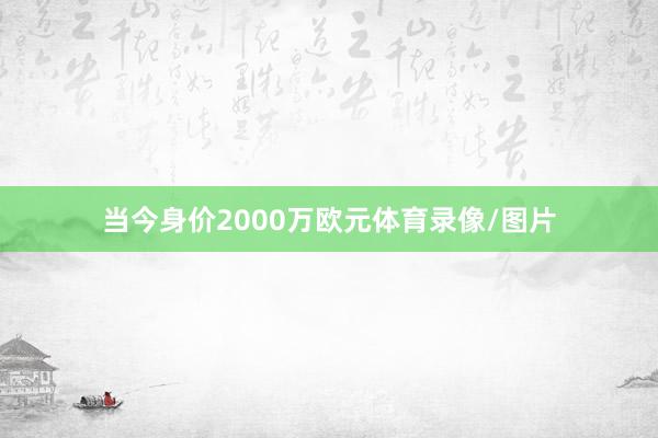 当今身价2000万欧元体育录像/图片