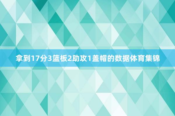 拿到17分3篮板2助攻1盖帽的数据体育集锦