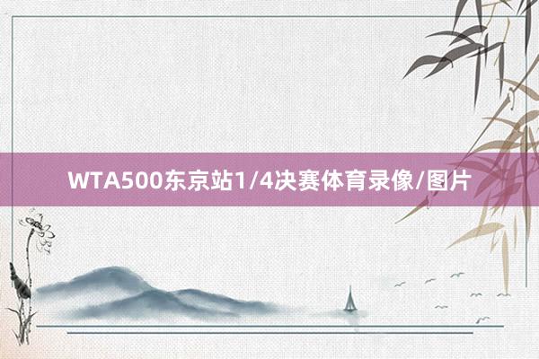 WTA500东京站1/4决赛体育录像/图片